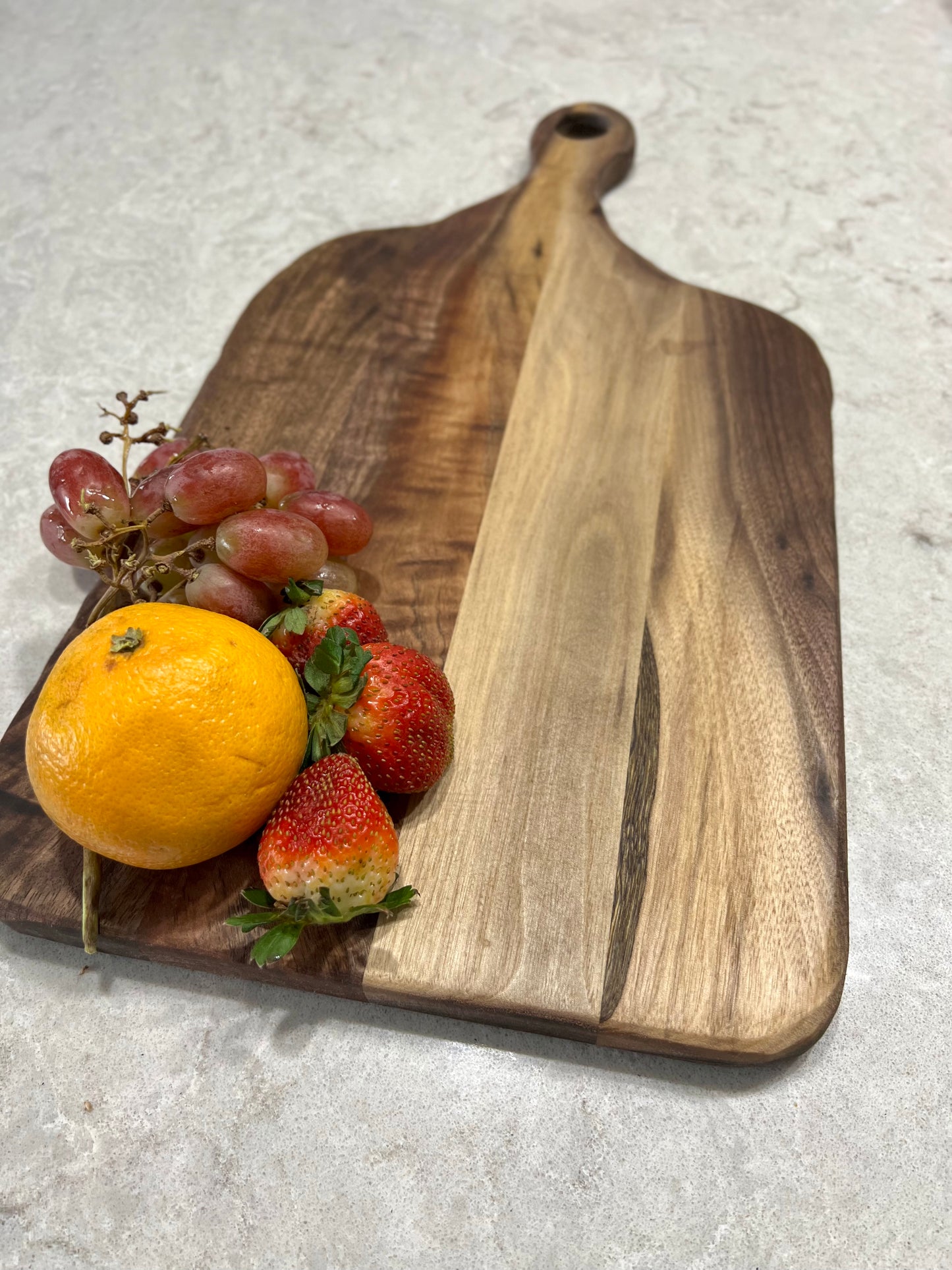 Long walnut charcuterie board