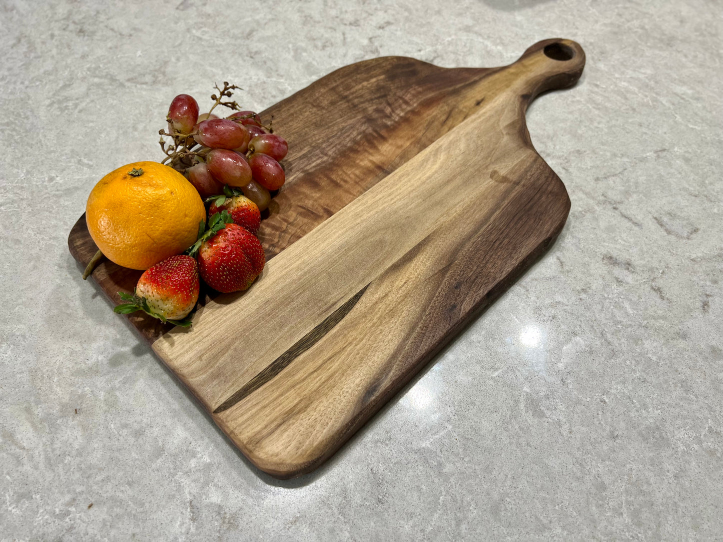 Long walnut charcuterie board