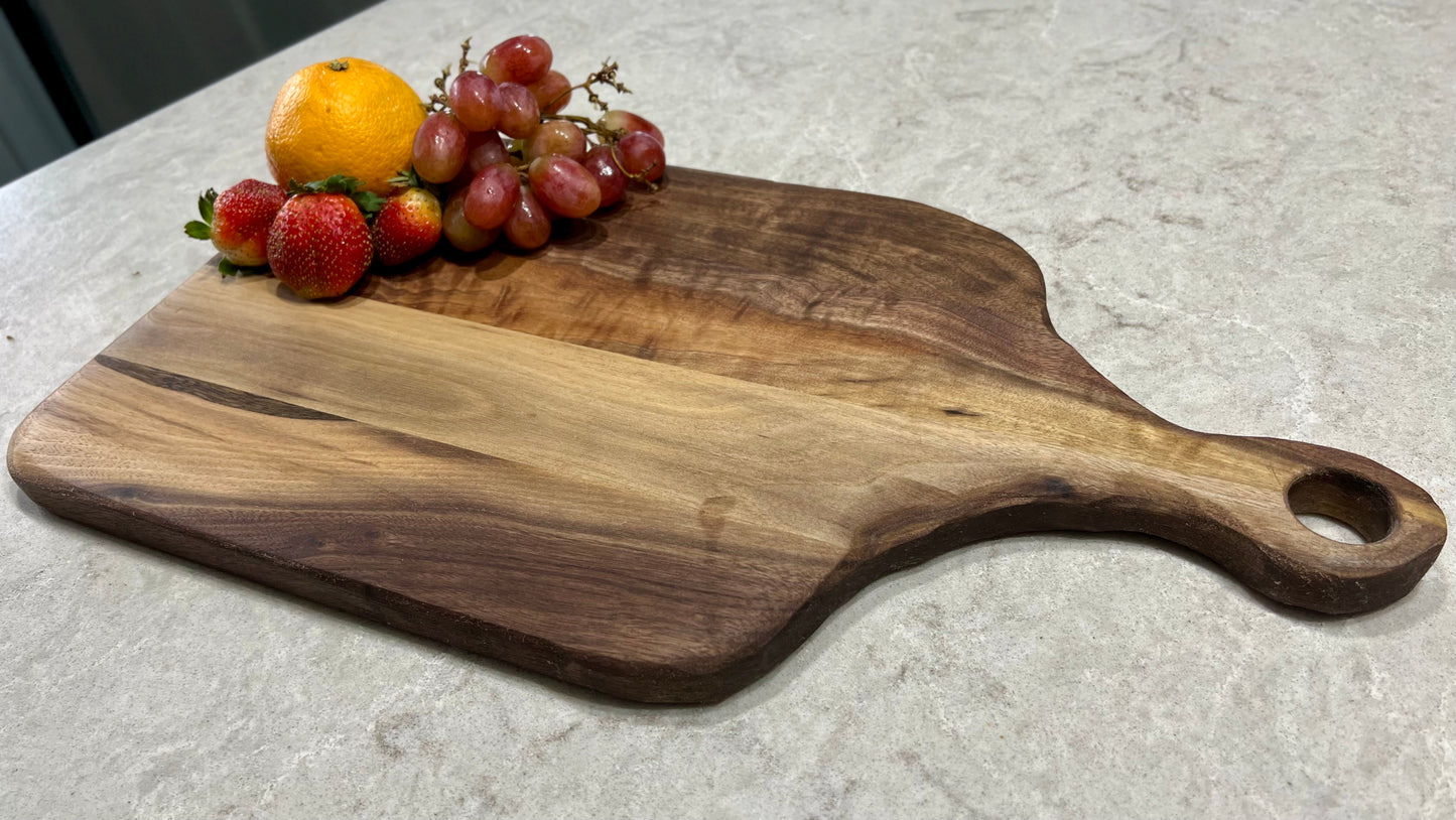 Long walnut charcuterie board