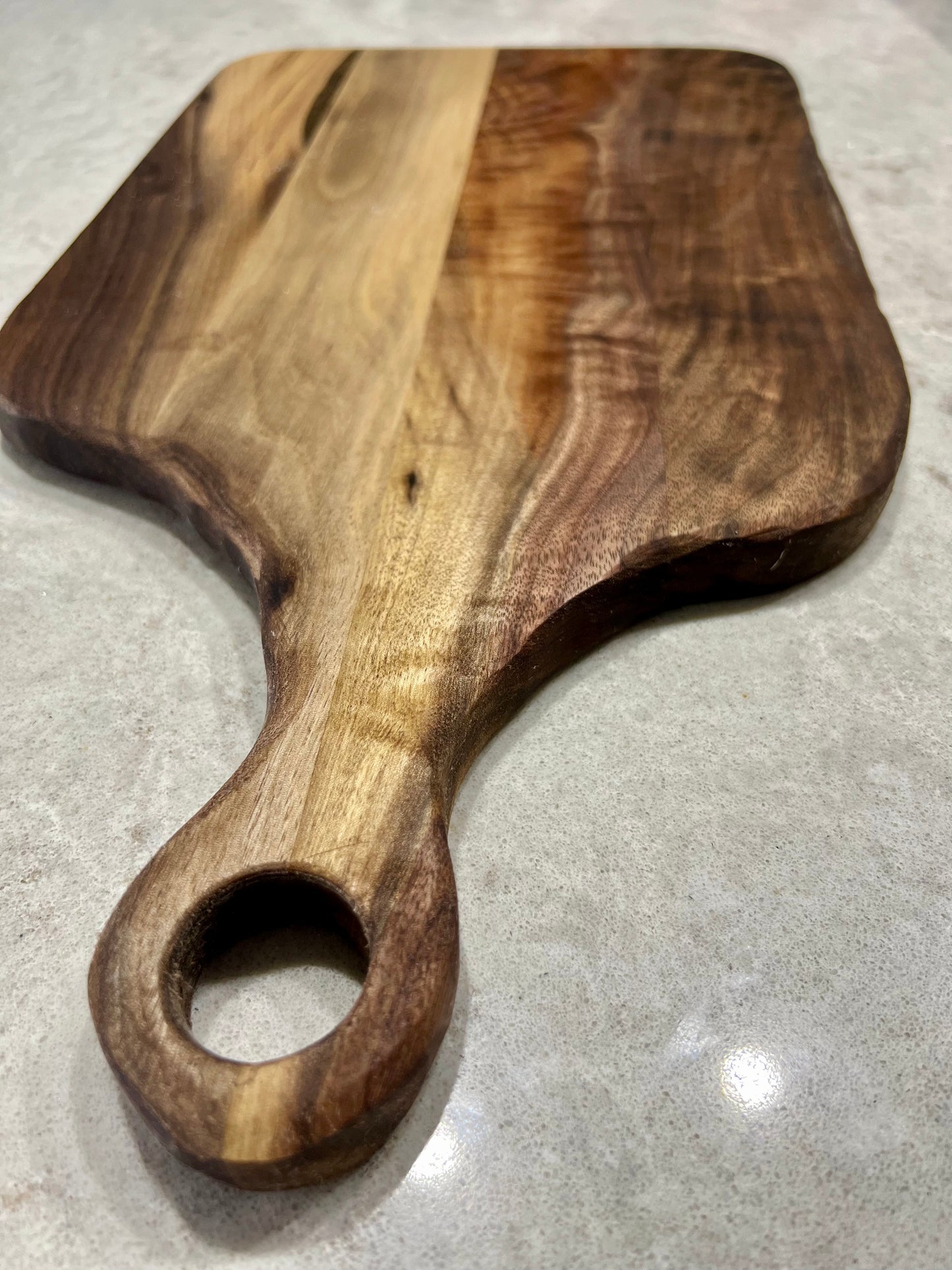 Long walnut charcuterie board