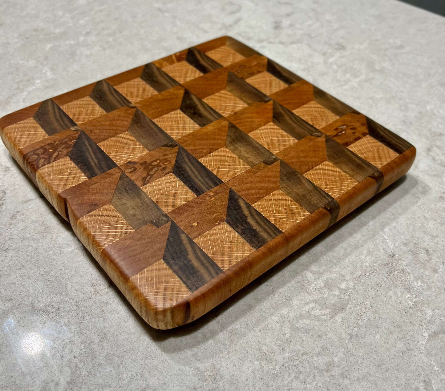 3D End Grain cutting board