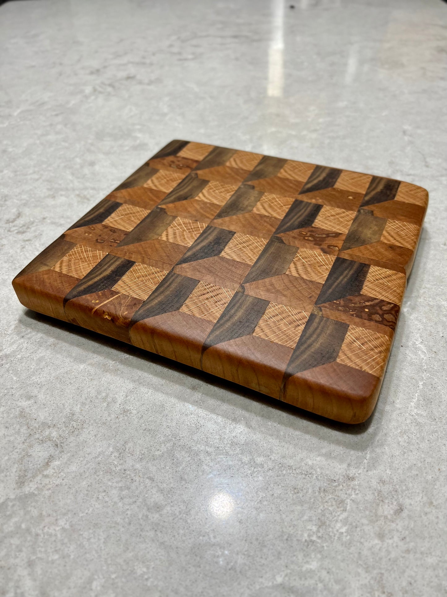 3D End Grain cutting board