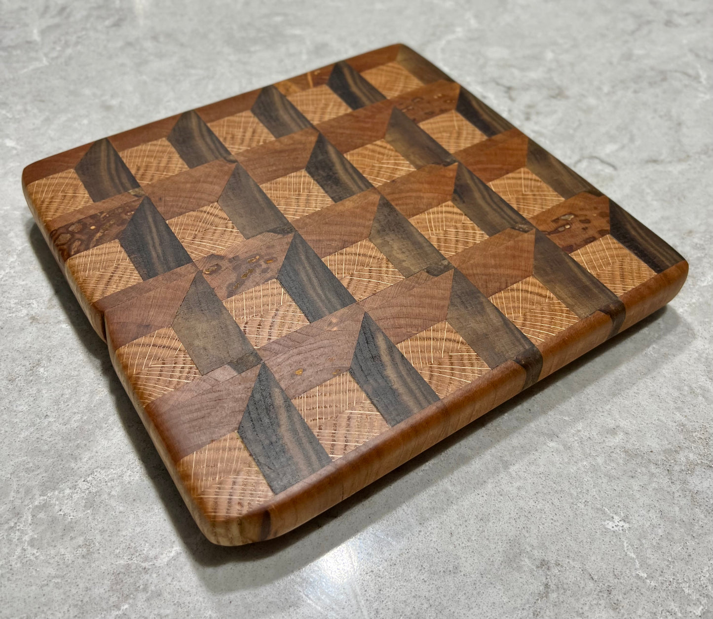 3D End Grain cutting board
