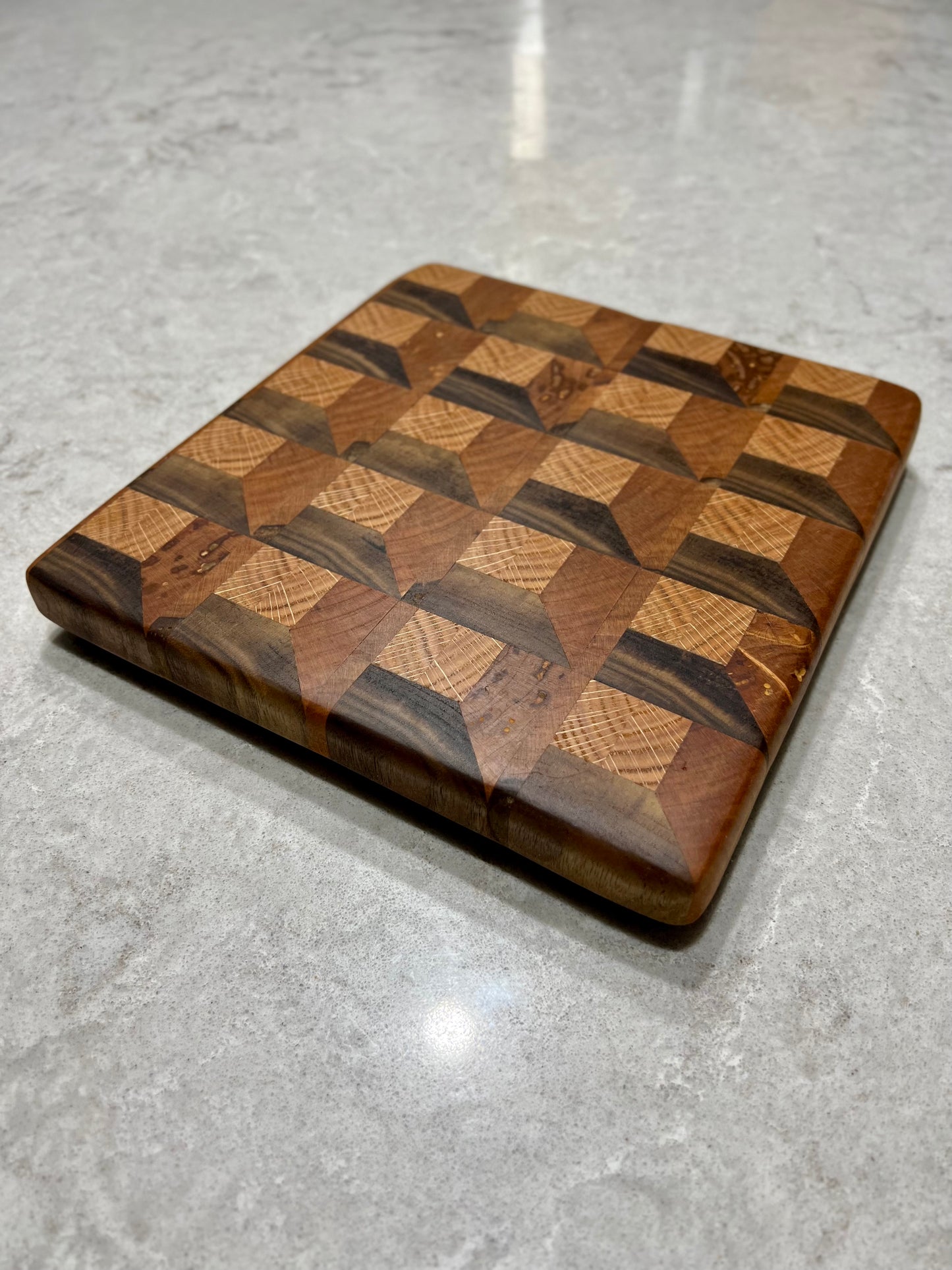 3D End Grain cutting board