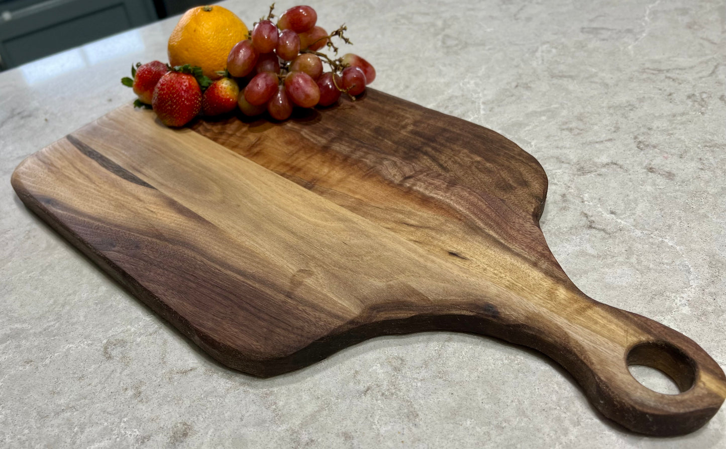 Long walnut charcuterie board